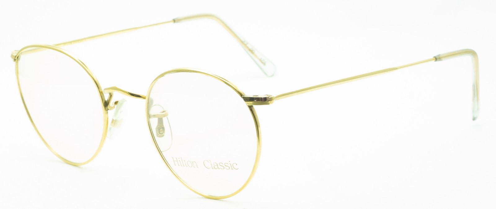 Hilton Classic 1 (SAVILE ROW) Panto Gold 47x20mm FRAMES RX Optical Glasses - NOS
