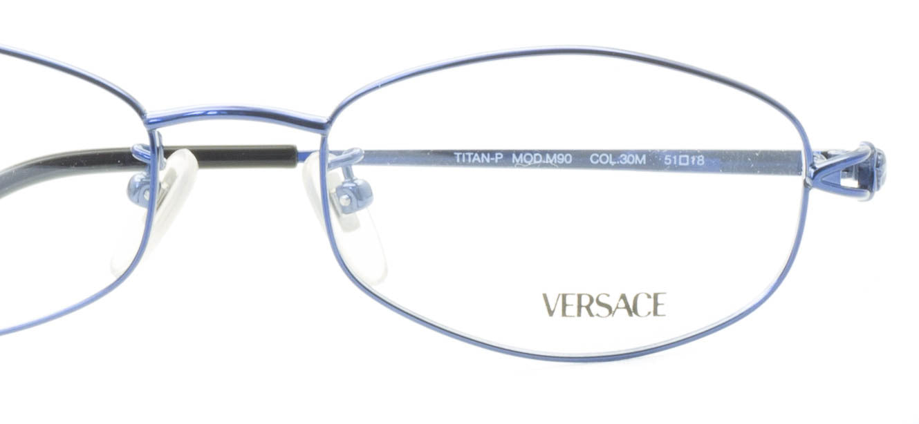 VERSACE TITAN-P MOD M90 COL 30M Eyewear FRAMES Glasses RX Optical Eyeglasses-NOS