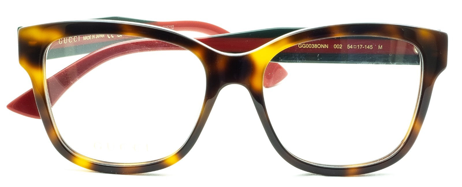 GUCCI GG 0038ONN 002 54mm Eyewear FRAMES Glasses RX Optical Eyeglasses New Japan