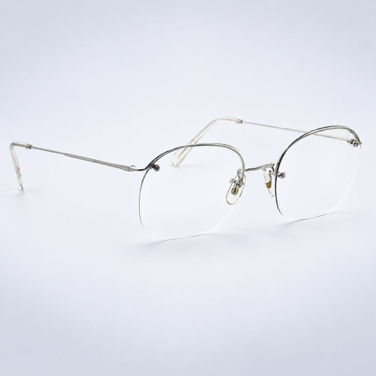 SAVILE ROW ENGLAND Rimway Rhodium 52x20mm Eyewear FRAMES RX Optical - New NOS