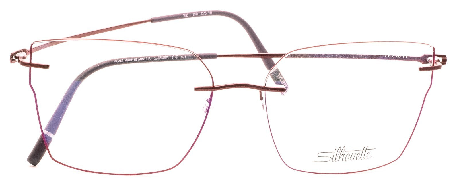 SILHOUETTE 5593 PV 3145 55mm The Refined FRAMES RX Optical Glasses - New Austria