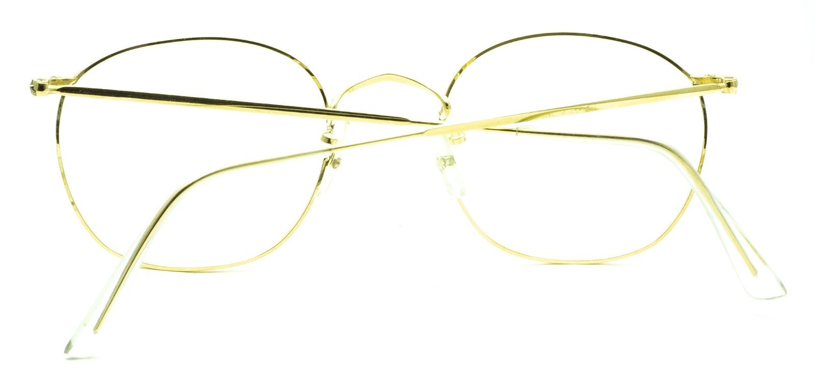 B.O.I.C. (SAVILE ROW) ENGLAND Gold 48x20mm PANTO Quadra RX Optical EyeglassesNOS