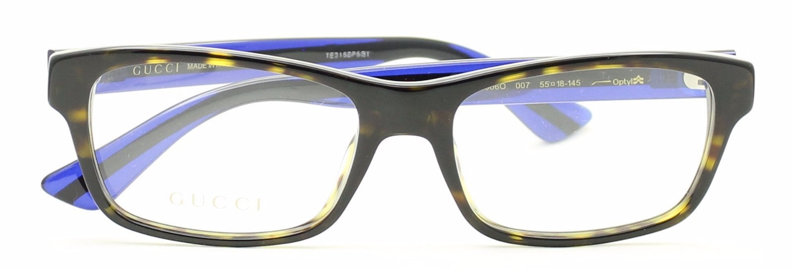 GUCCI GG 0006O 007 Eyewear FRAMES NEW Glasses RX Optical Eyeglasses Italy - BNIB