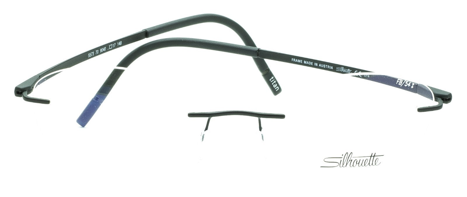 SILHOUETTE TITAN 5573 70 9040 54mm Eyewear FRAMES RX Optical Glasses-New Austria