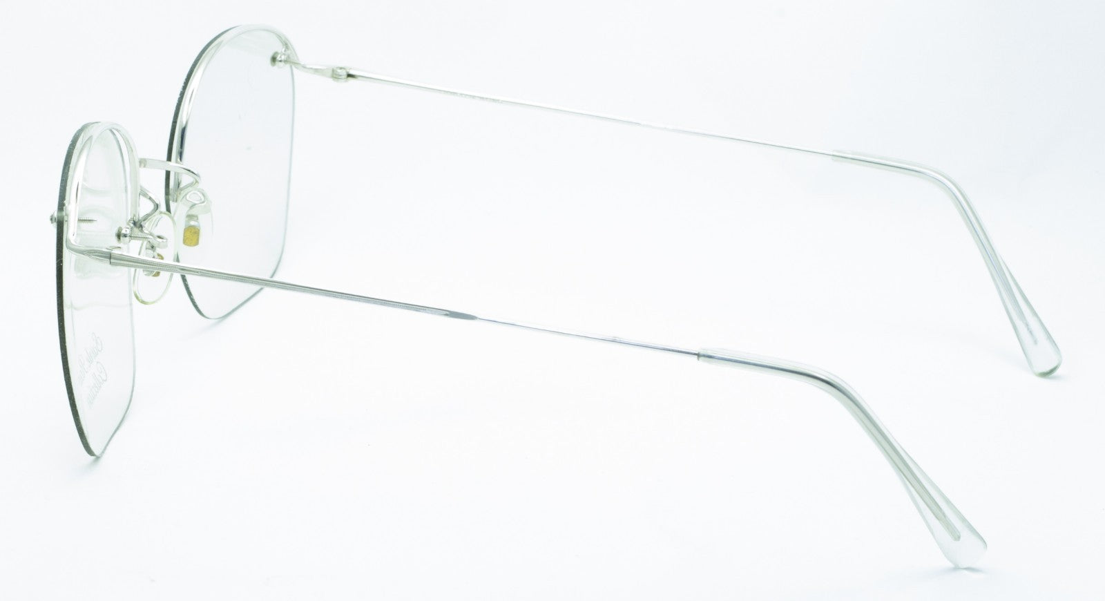 SAVILE ROW ENGLAND Rimway Rhodium 54x22mm Eyewear FRAMES RX Optical - New NOS