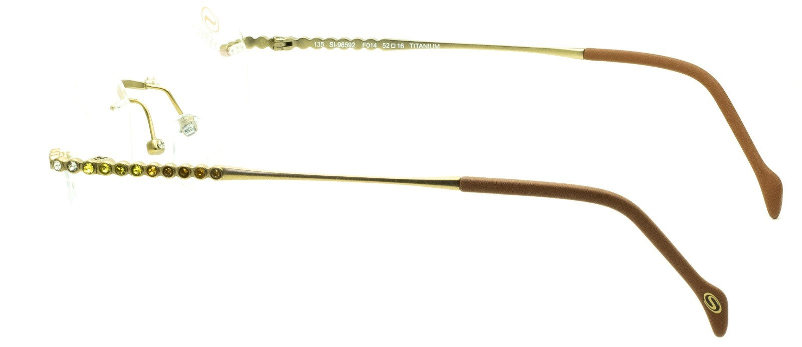 STEPPER SI-98592 F014 52mm Titanium Eyewear FRAMES RX Optical Eyeglasses Glasses