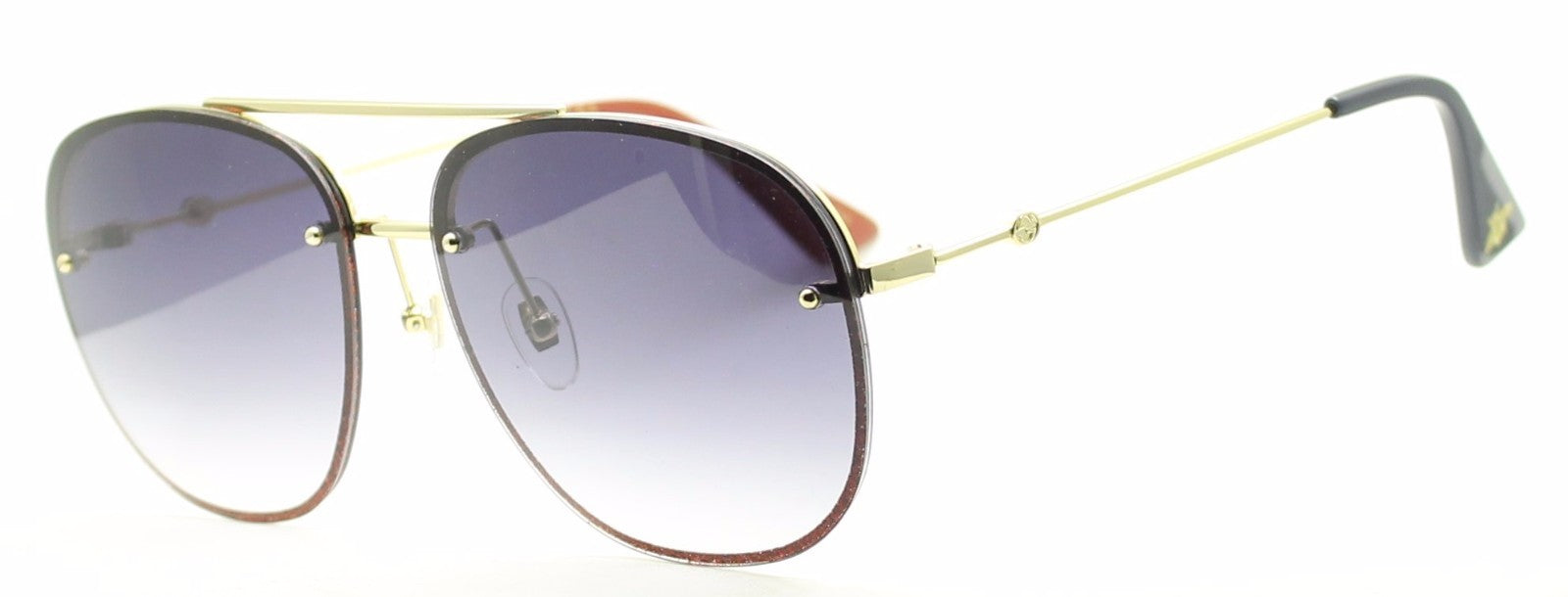GUCCI GG 0227S 006 62mm Pilot Sunglasses Shades Eyewear Frames - New Japan