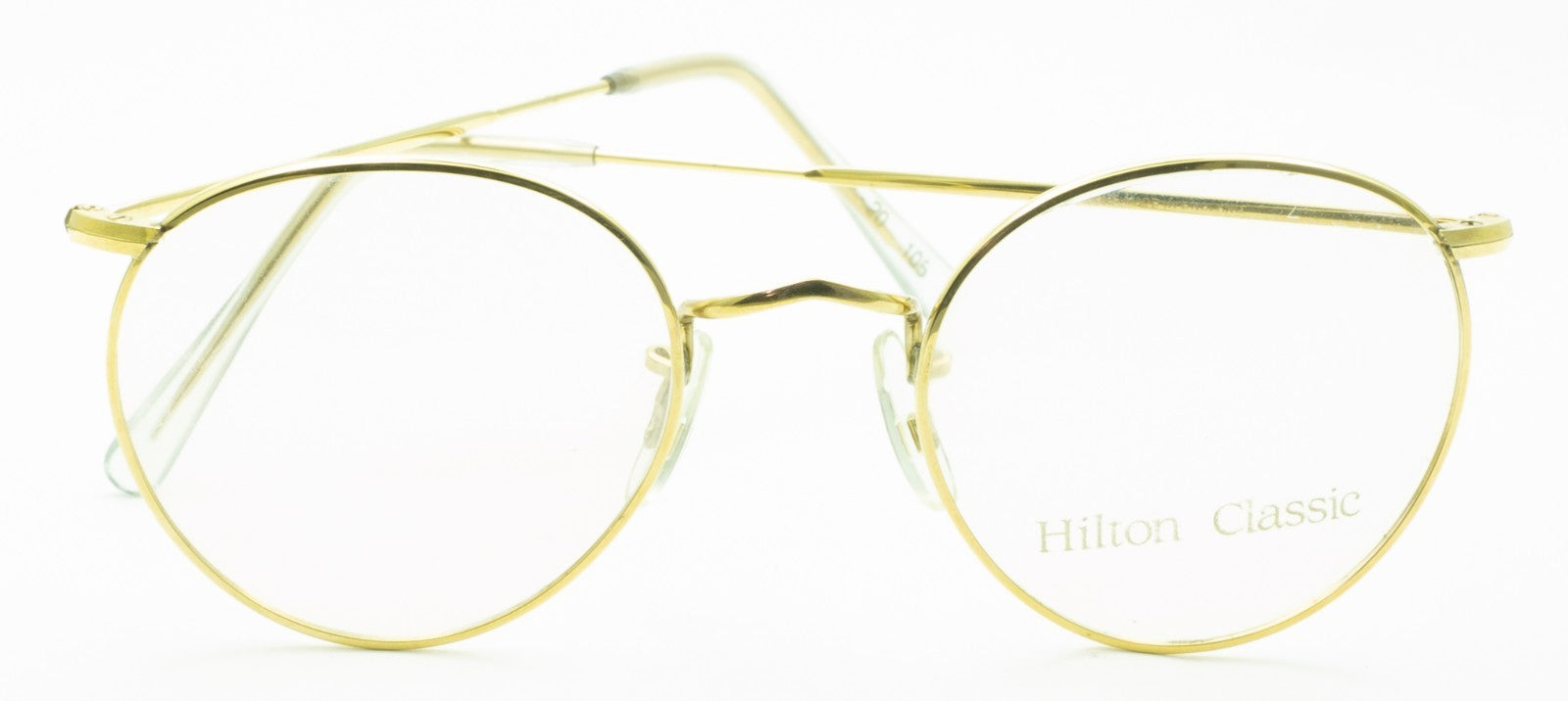 Hilton Classic 1 (SAVILE ROW) Panto Gold 47x20mm FRAMES RX Optical Glasses - NOS