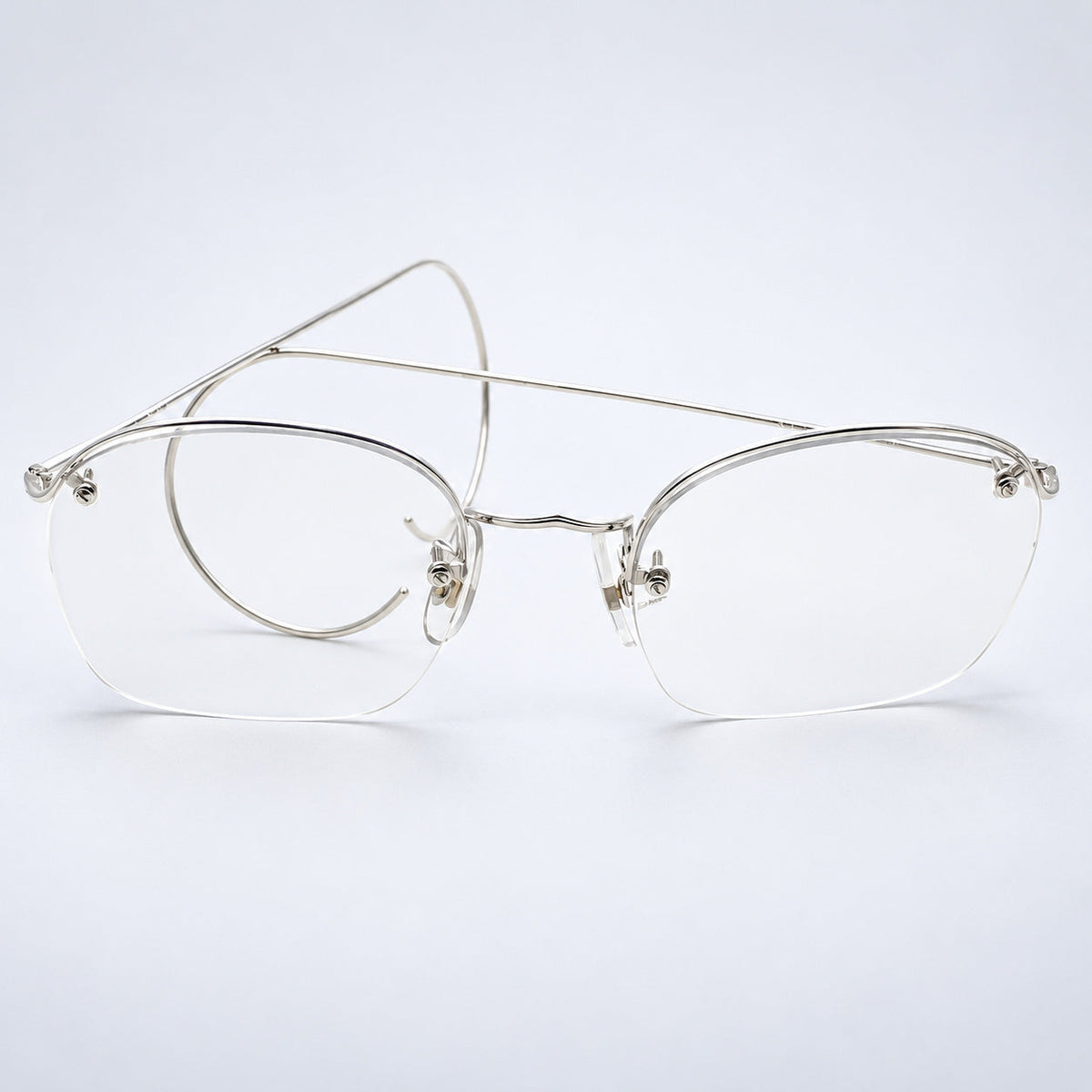 SAVILE ROW ENGLAND Rimway Rhodium 52x20mm Eyewear FRAMES RX Optical Eyeglasses