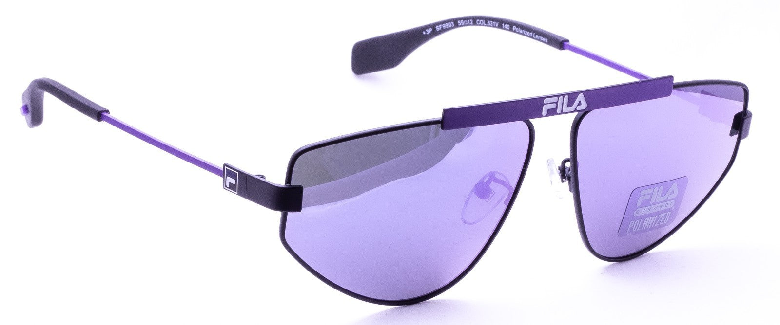 FILA EYEWEAR SF9993 COL. 531V *3 59mm Polarized Sunglasses Shades Frames - New