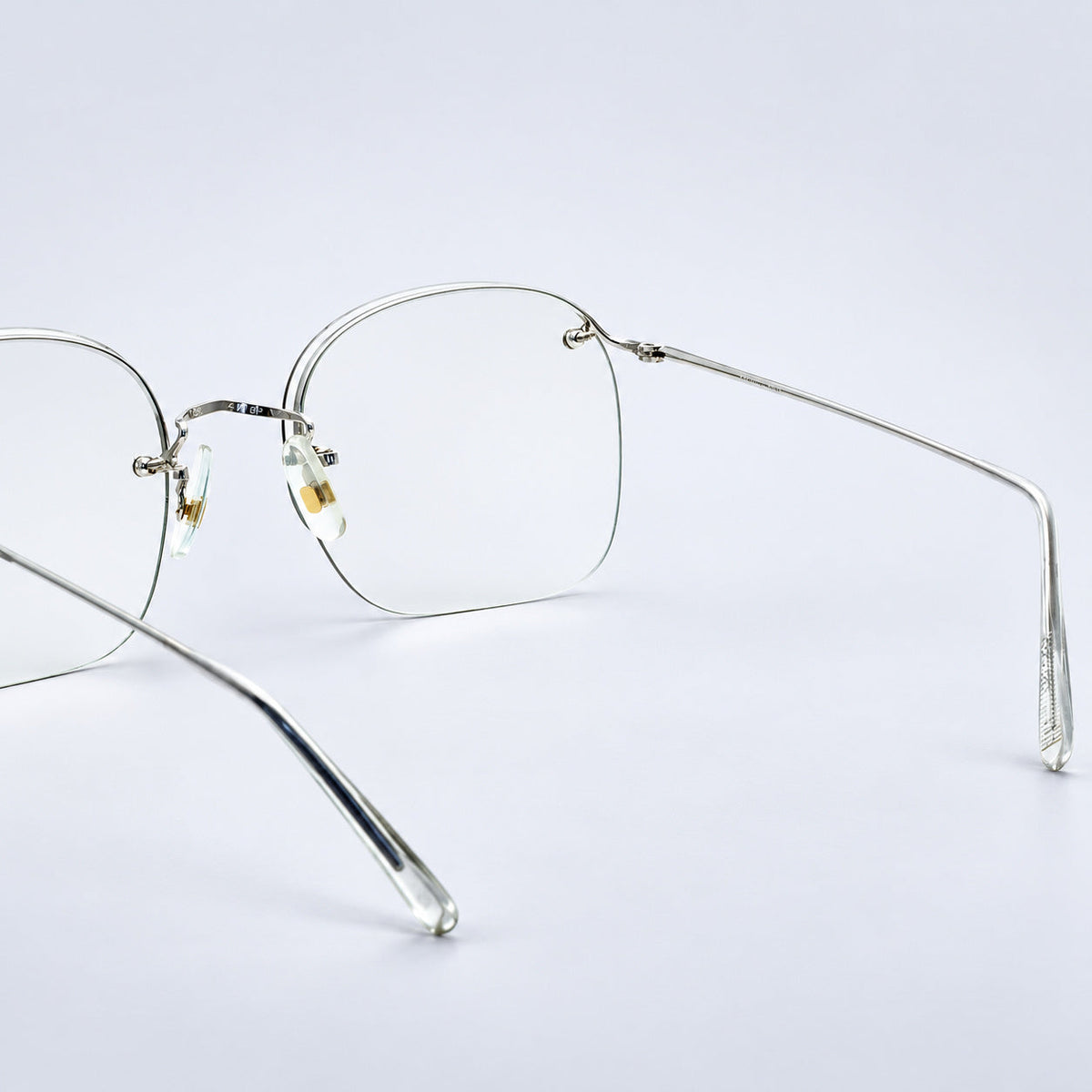 SAVILE ROW ENGLAND Rimway Rhodium 50x20mm Eyewear FRAMES RX Optical - New NOS