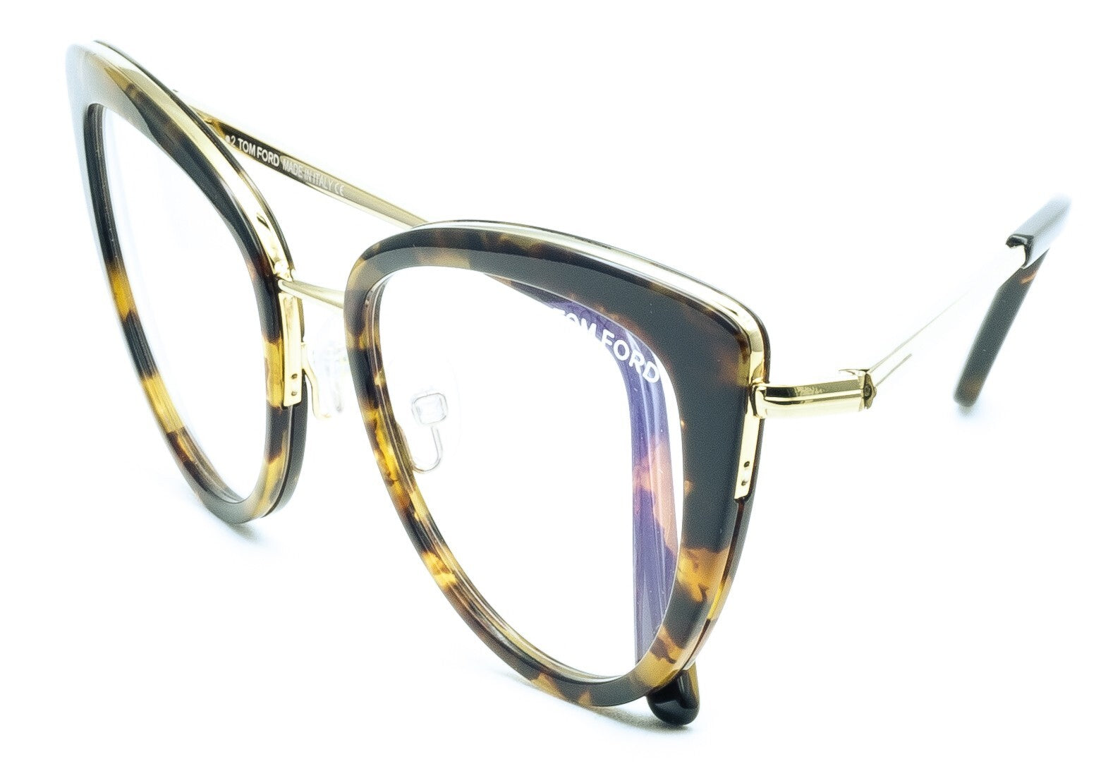TOM FORD TF5580-B 056 55mm Blue Block Glasses Frames Eyewear RX - New BNIB Italy