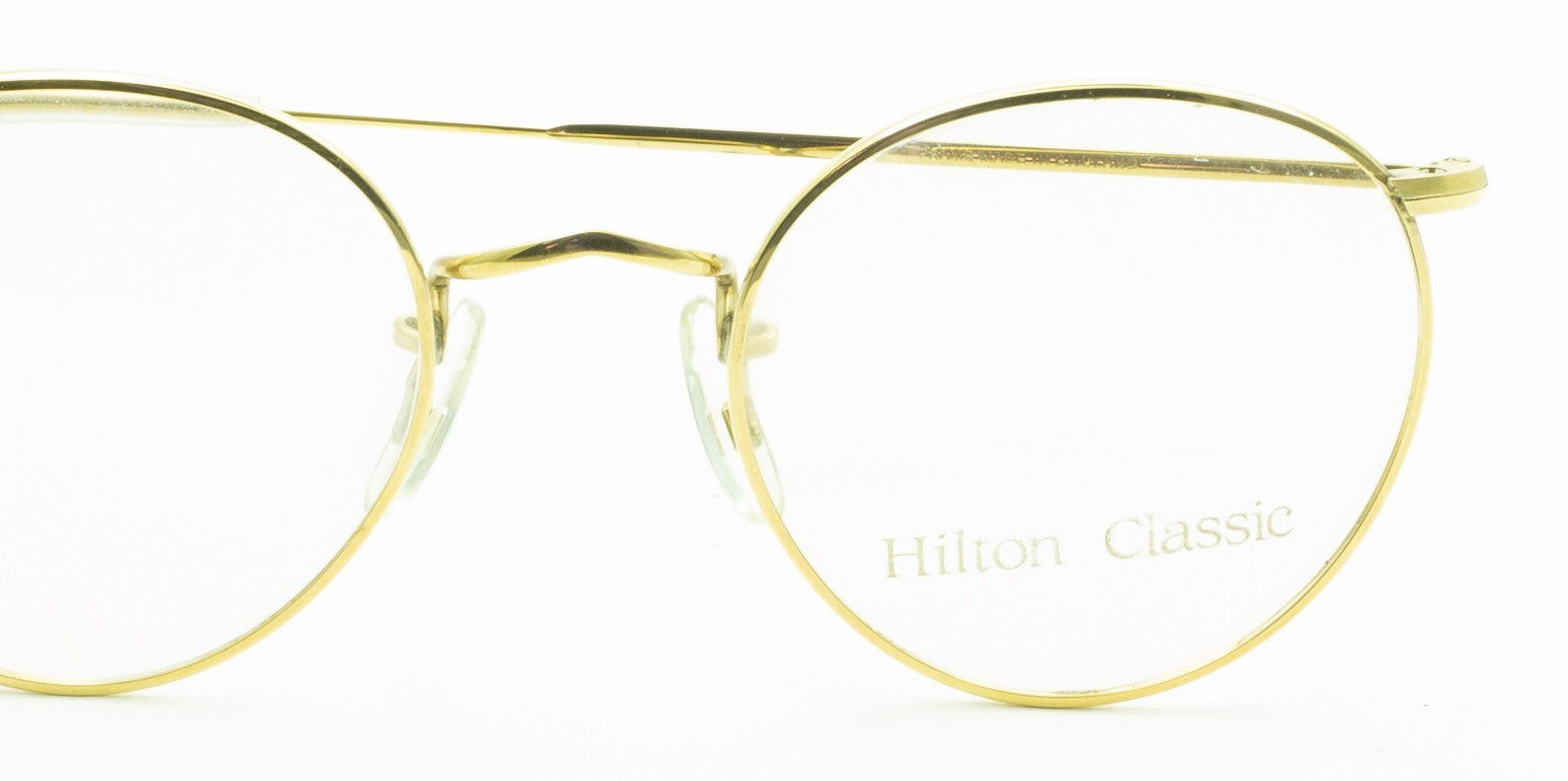 Hilton Classic 1 (SAVILE ROW) Panto Gold 47x20mm FRAMES RX Optical Glasses - NOS