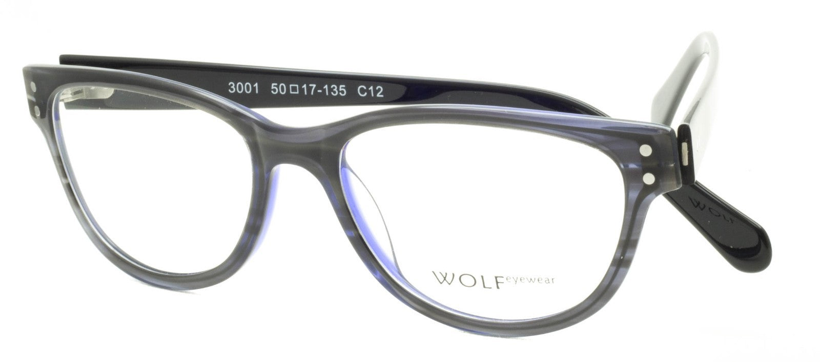 WOLF EYEWEAR 3001 C12 50mm FRAMES RX Optical Glasses Eyeglasses Eyewear - New