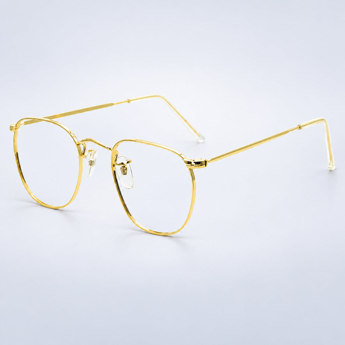 B.O.I.C. (SAVILE ROW) ENGLAND Fairway Gold 47x20mm PANTO Quadra RX Optical NOS