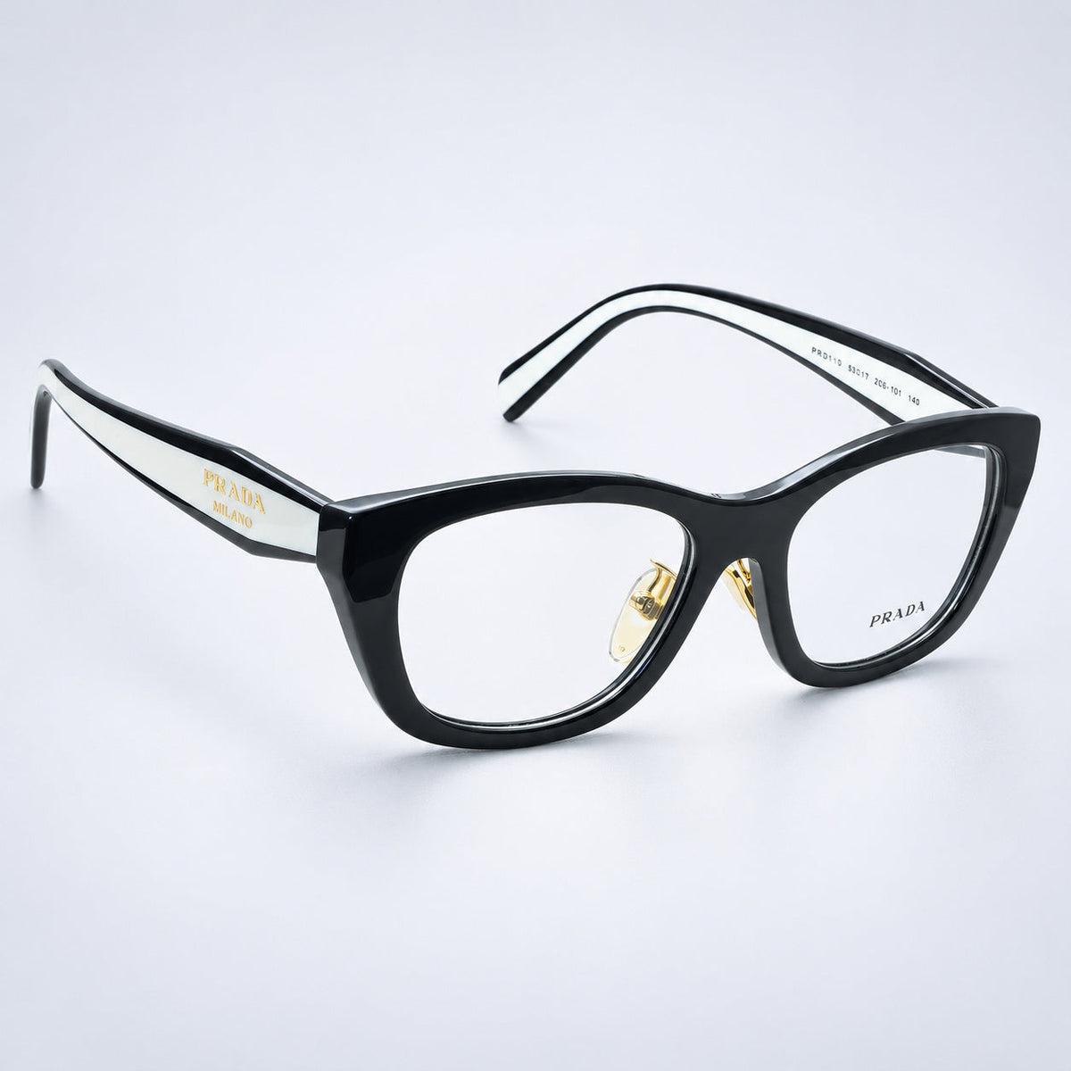 PRADA VPR D11-D 20G-1O1 53mm Eyewear FRAMES RX Optical Eyeglasses Glasses Italy