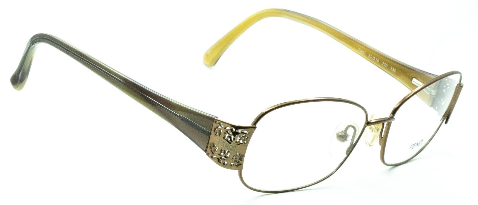 FENDI F803 770 53mm Eyewear RX Optical FRAMES Glasses Eyeglasses New - Italy