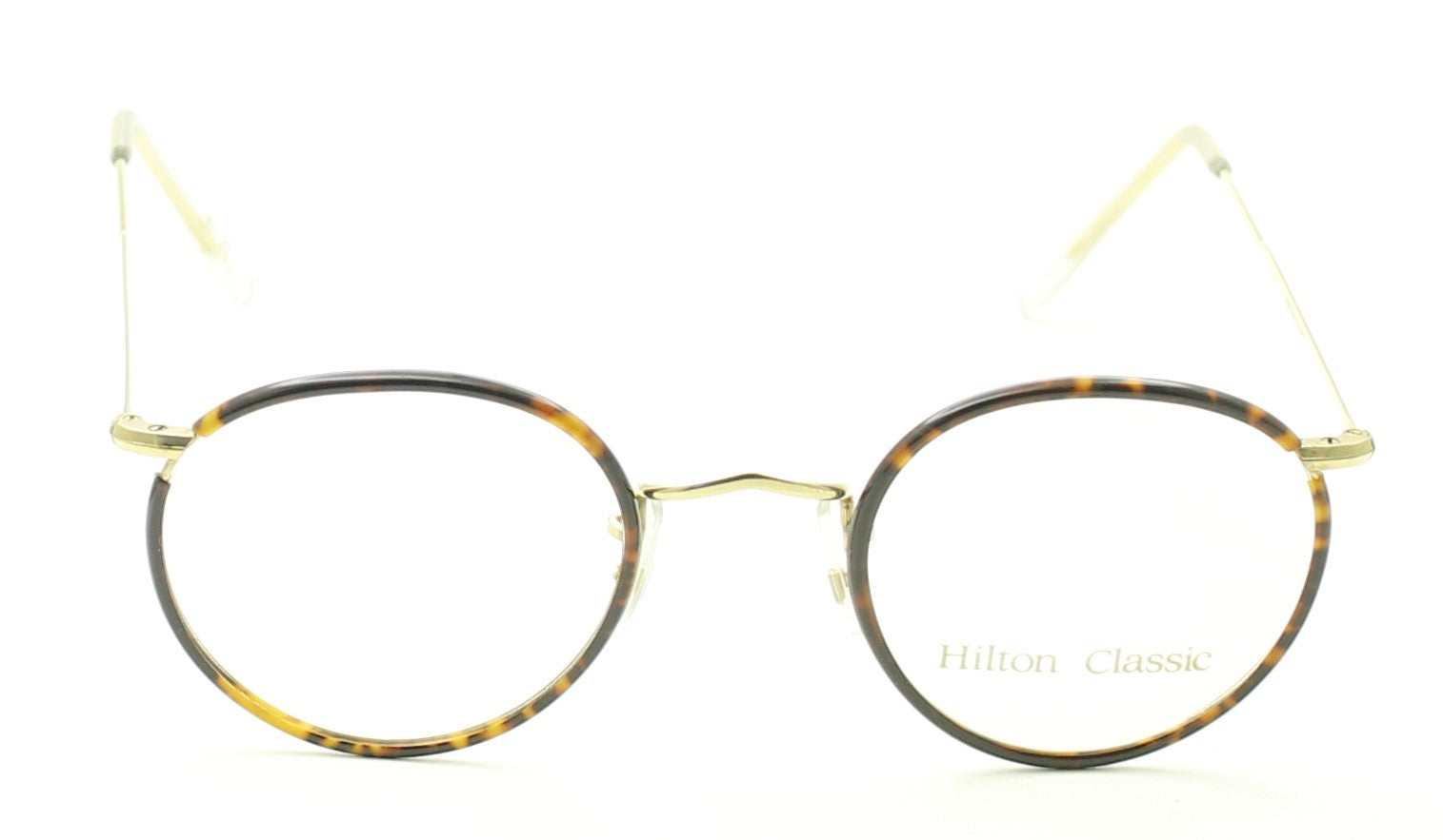 HILTON CLASSIC 1 (SAVILE ROW) Panto Tortoise 47x22mm Eyewear RX Optical - NOS