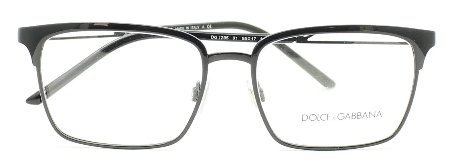 Dolce & Gabbana DG1295 01 Eyeglasses RX Optical Glasses Frames Eyewear New Italy