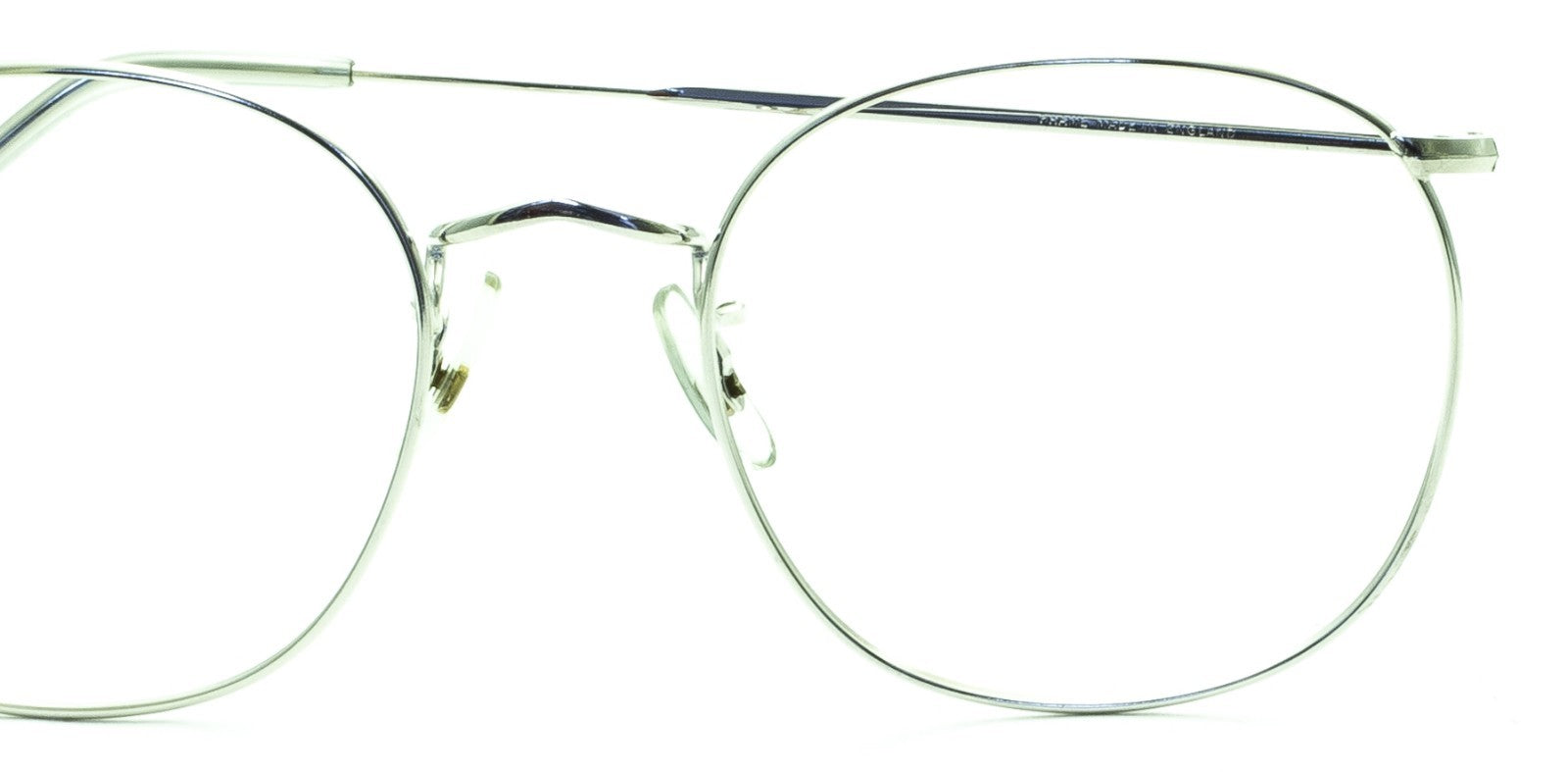 ALGHA (SAVILE ROW) 14KT GF Rhodium Quadra 53x20mm FRAMES RX Optical Glasses New