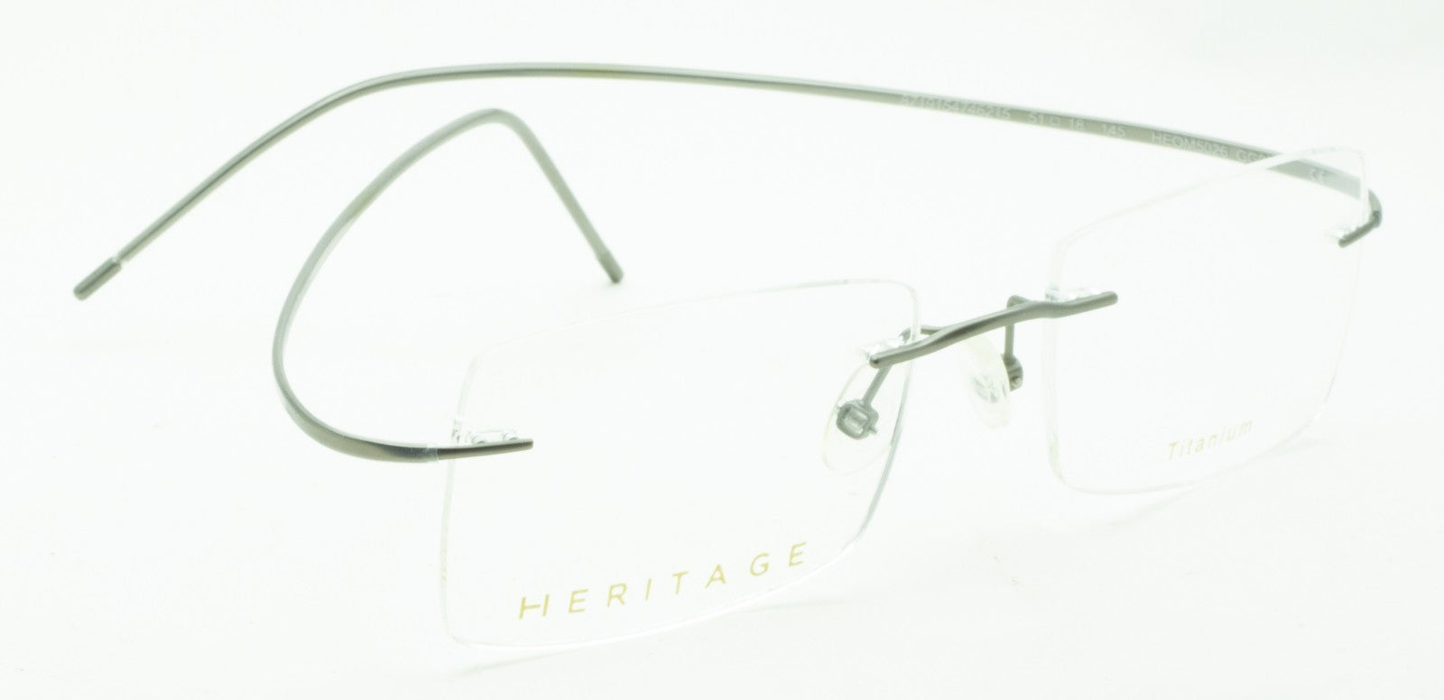 HERITAGE Iconic Luxury HEOM5026 GG00 Eyewear FRAMES RX Optical Glasses - New