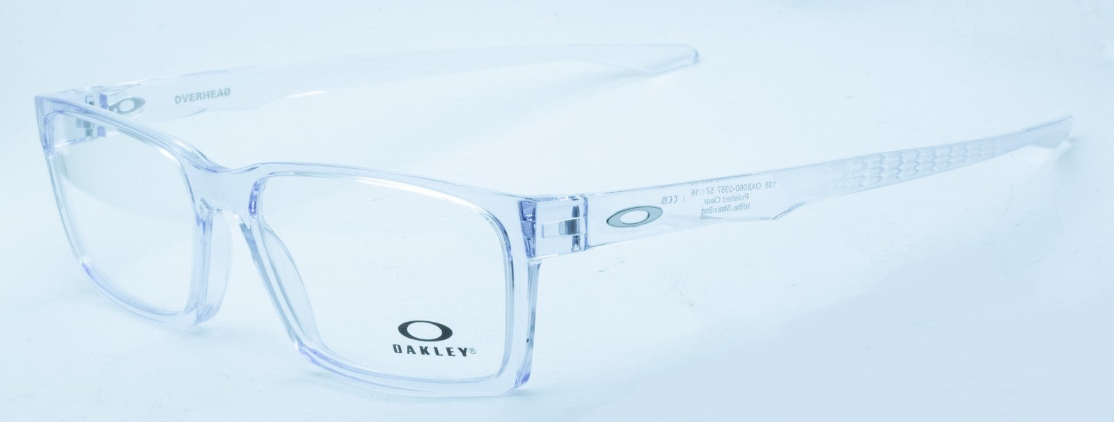 OAKLEY OVERHEAD OX8060-0357 Clear 57mm Eyewear RX Optical Glasses - New Brazil