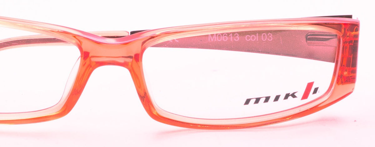 MIKLI M0613 03 Clear Red 54mm Eyewear RX Optical FRAMES Glasses Eyeglasses - New