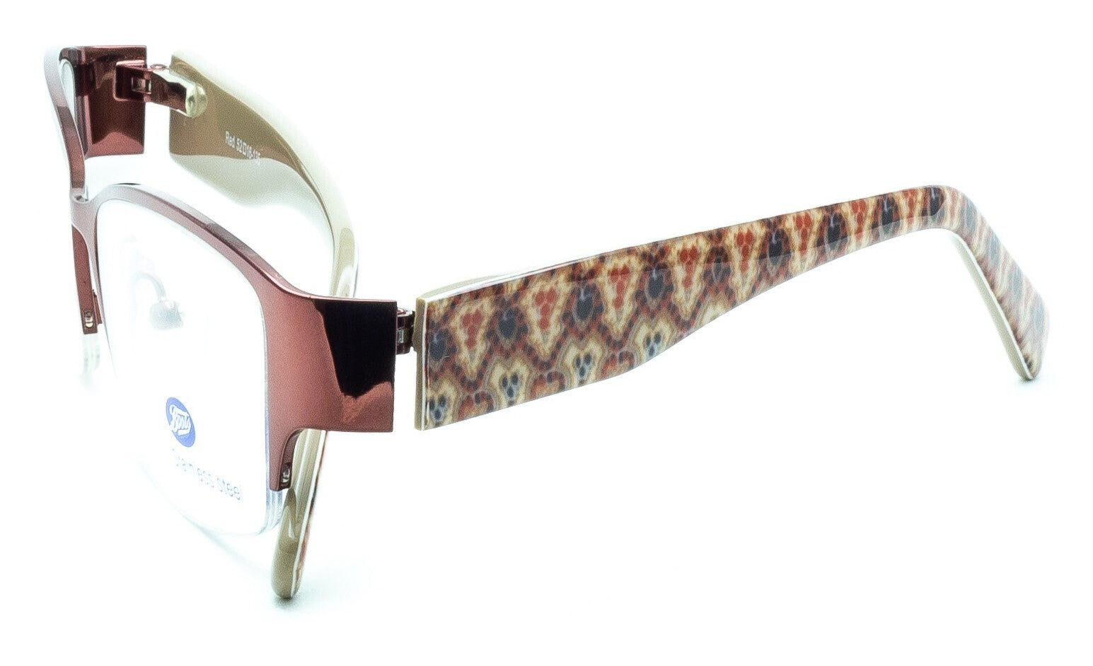 BOOTS Guelder Rose Red 52mm Eyewear FRAMES RX Optical Glasses Eyeglasses - New