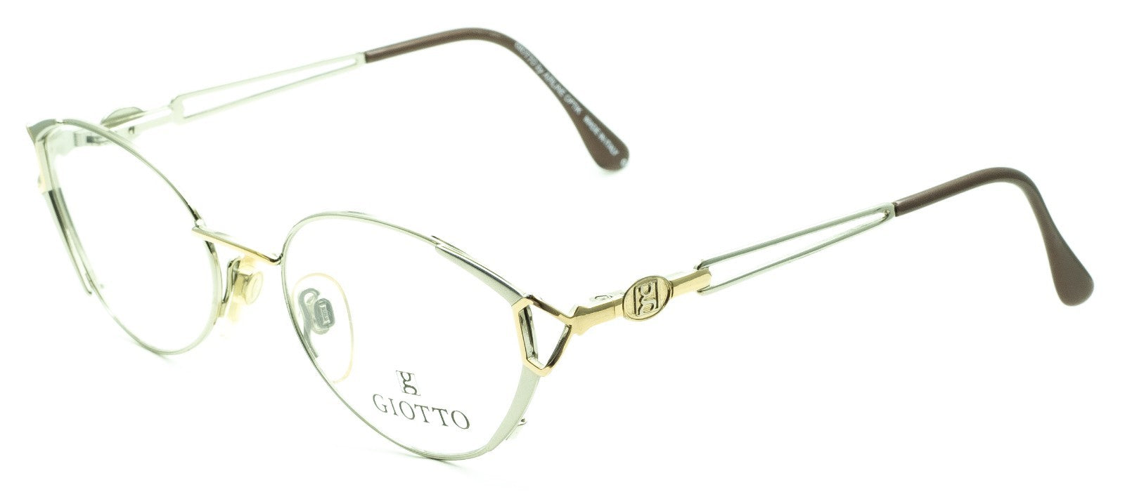 GIOTTO by AIRLINE OPTIK G400 C 52mm Vintage Eyewear FRAMES RX Optical -New Italy