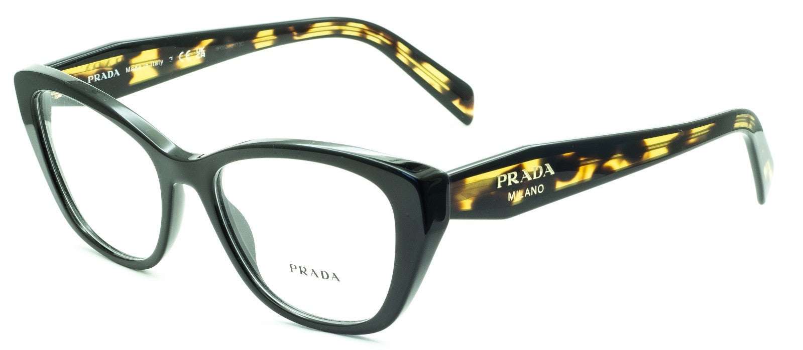 PRADA VPR 19W 1AB-1O1 53mm Eyewear FRAMES RX Optical Eyeglasses Glasses - Italy