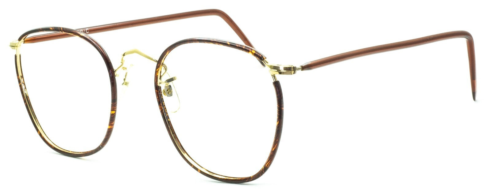 B.O.I.C.(SAVILE ROW) Quadra Gold 52x22mm Frames RX Optical Eyeglasses GlassesNOS