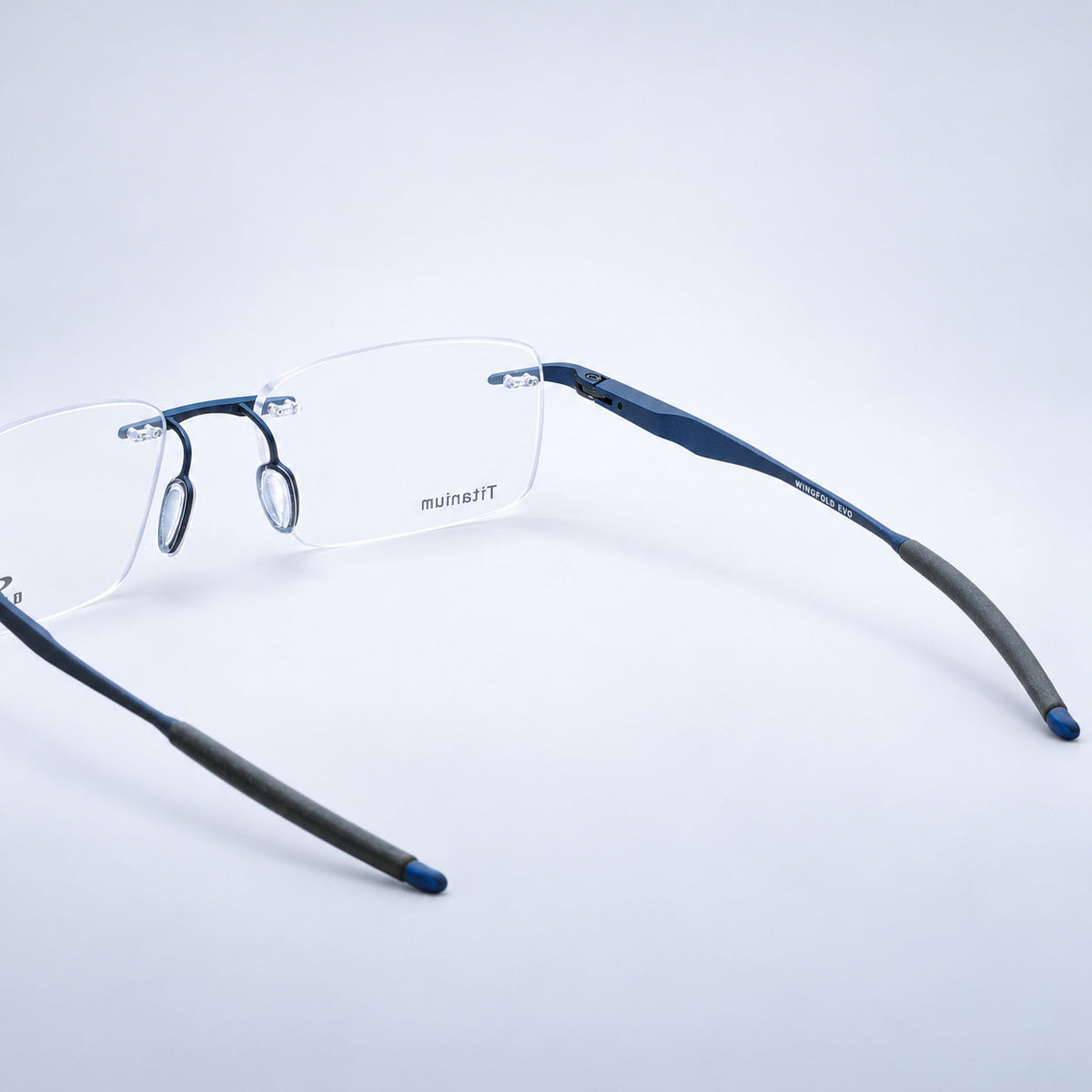 OAKLEY WINGFOLD EVR OX5118-0453 53mm Blue Eyewear FRAMES RX Optical Glasses New