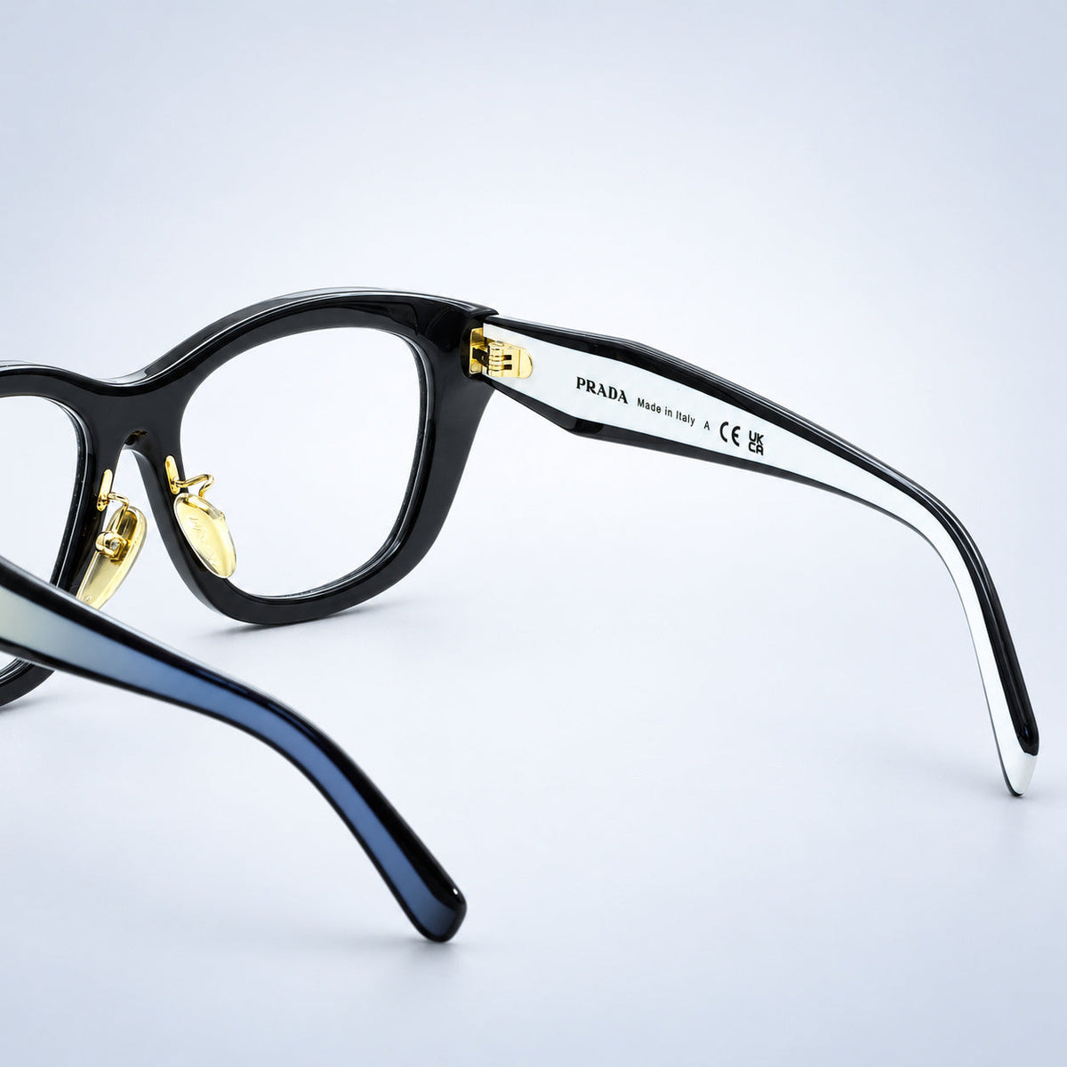 PRADA VPR D11-D 20G-1O1 53mm Eyewear FRAMES RX Optical Eyeglasses Glasses Italy