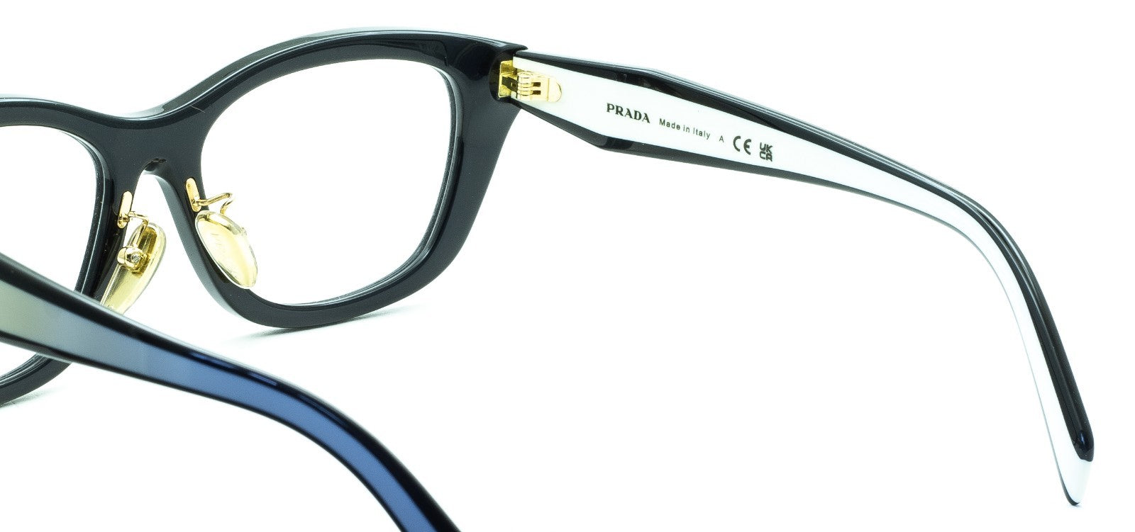 PRADA VPR D11-D 20G-1O1 53mm Eyewear FRAMES RX Optical Eyeglasses Glasses Italy