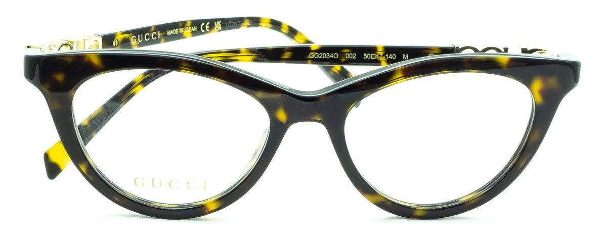 GUCCI GG 2034O 002 50mm Eyewear FRAMES Glasses RX Optical Eyeglasses - New Japan