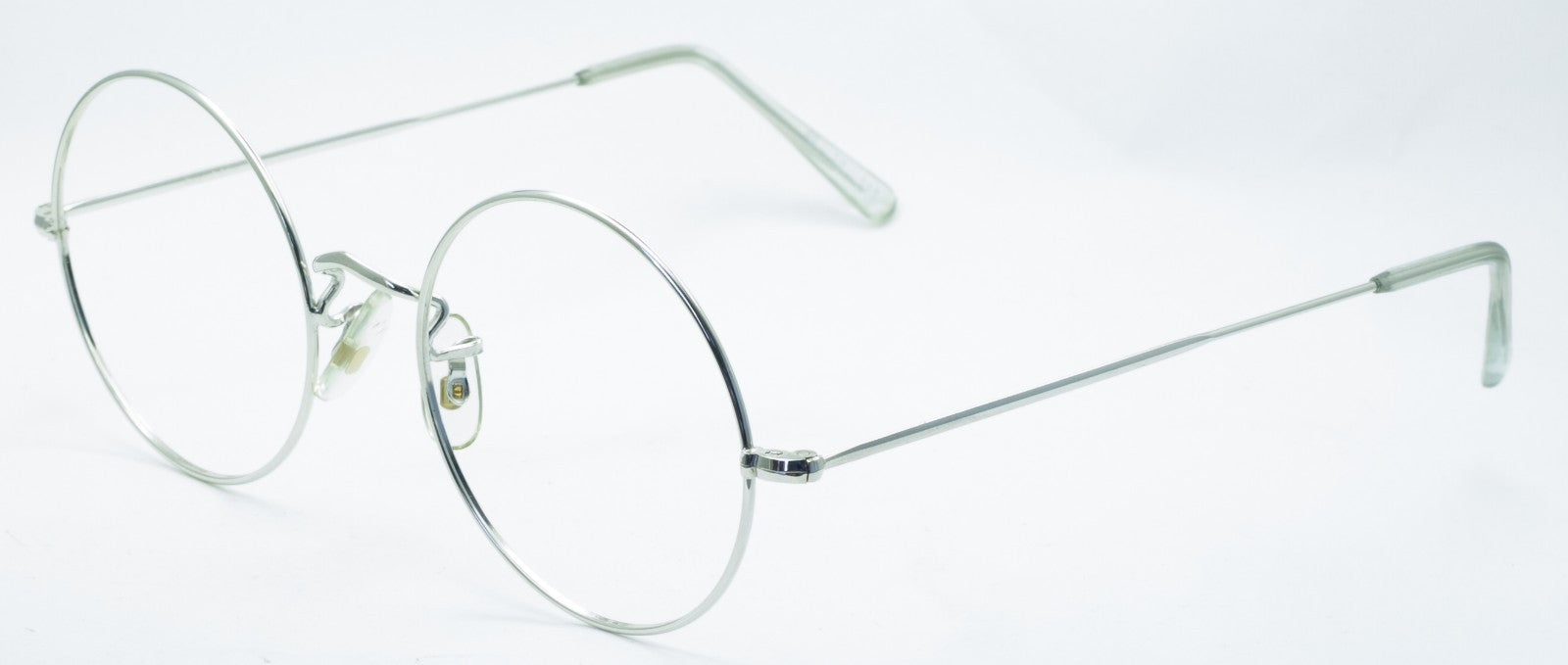 SAVILE ROW ENGLAND 14KT GF Rhodium Round 49x20mm FRAMES RX Optical Glasses New