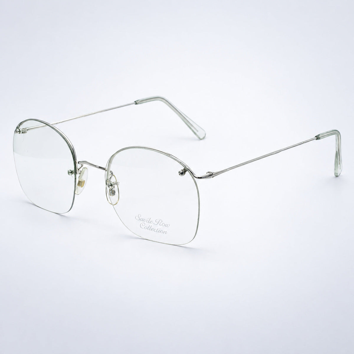 SAVILE ROW ENGLAND Rimway Rhodium 54x22mm Eyewear FRAMES RX Optical - New NOS