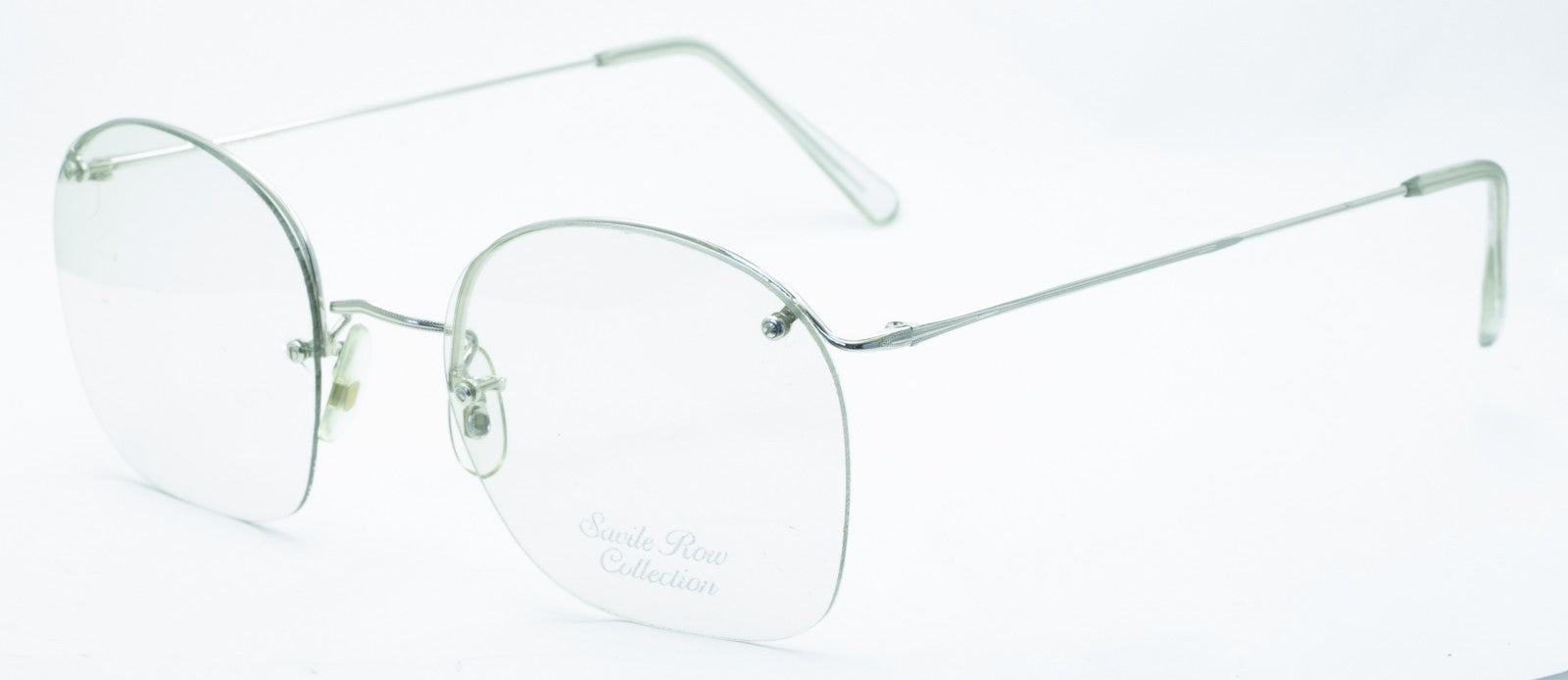 SAVILE ROW ENGLAND Rimway Rhodium 54x22mm Eyewear FRAMES RX Optical - New NOS