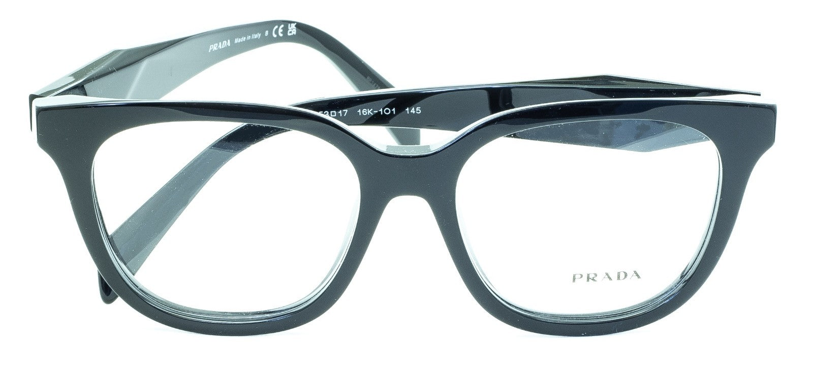 PRADA VPR C11 16K-1O1 53mm Eyewear FRAMES RX Optical Eyeglasses Glasses - Italy