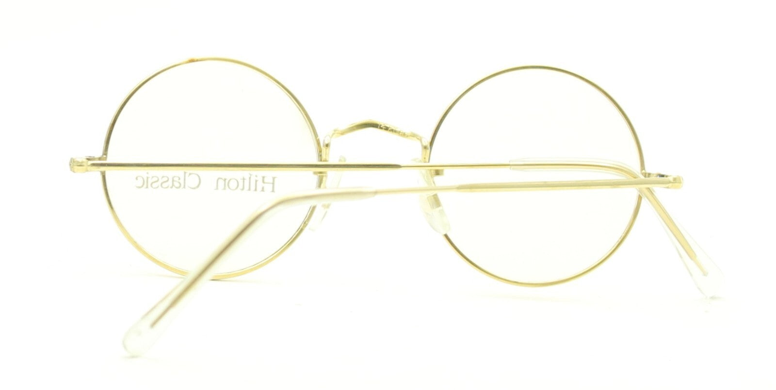 Hilton Classic 2 (SAVILE ROW) Round Gold 42x20mm FRAMES RX Optical Glasses - NOS