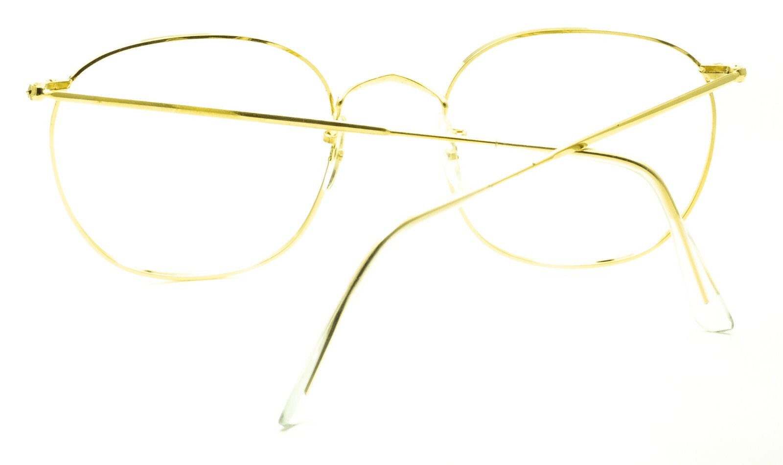 B.O.I.C. (SAVILE ROW) ENGLAND Gold 54x20mm PANTO Quadra RX Optical EyeglassesNOS