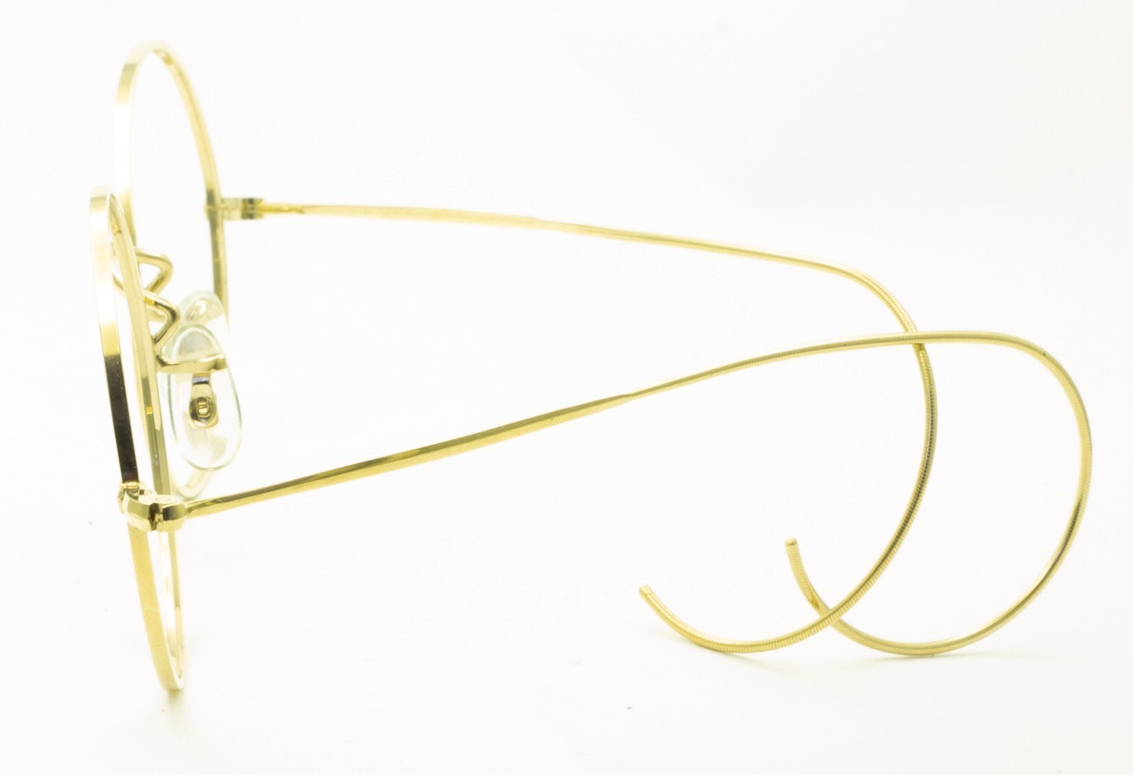 SAVILE ROW ENGLAND Gold 48x20mm Round Eyewear FRAMES Eyeglasses Optical Glasses