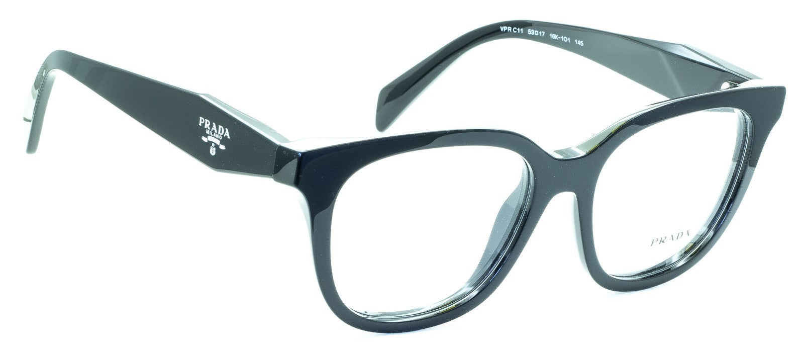 PRADA VPR C11 16K-1O1 53mm Eyewear FRAMES RX Optical Eyeglasses Glasses - Italy