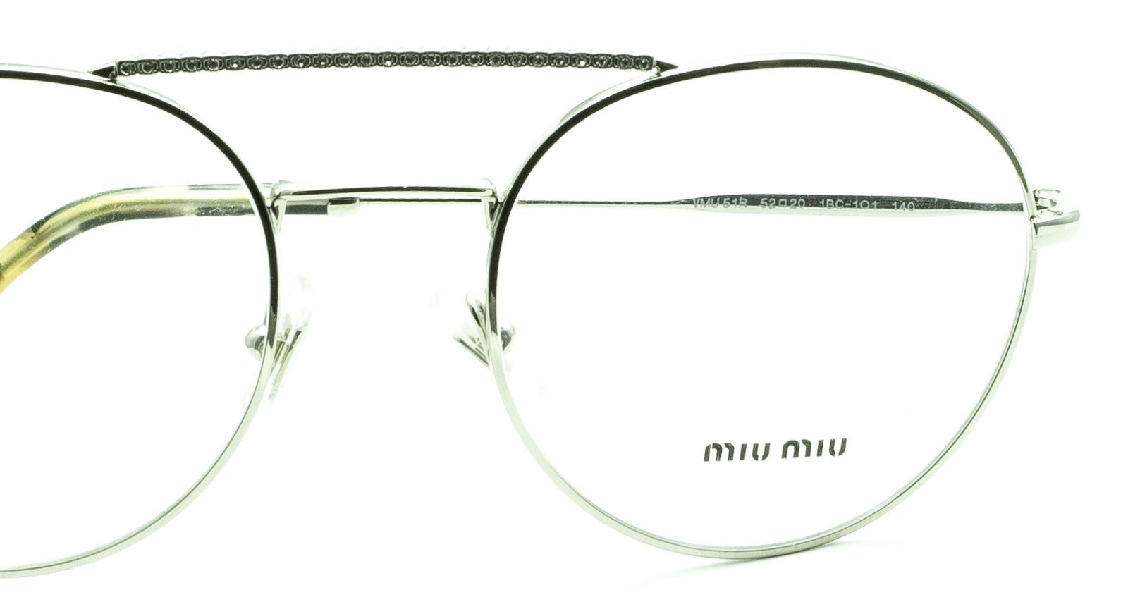 MIU MIU VMU 51R 1BC-1O1 52mm Eyewear FRAMES RX Optical Eyeglasses Glasses- Italy
