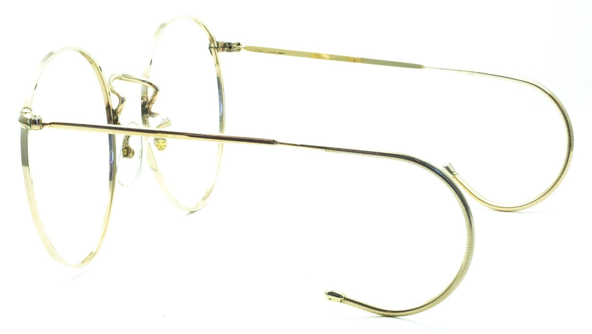 B.O.I.C. LONDON LINE (SAVILE ROW) Fairway Panto 49x20mm Gold RX Optical - NOS