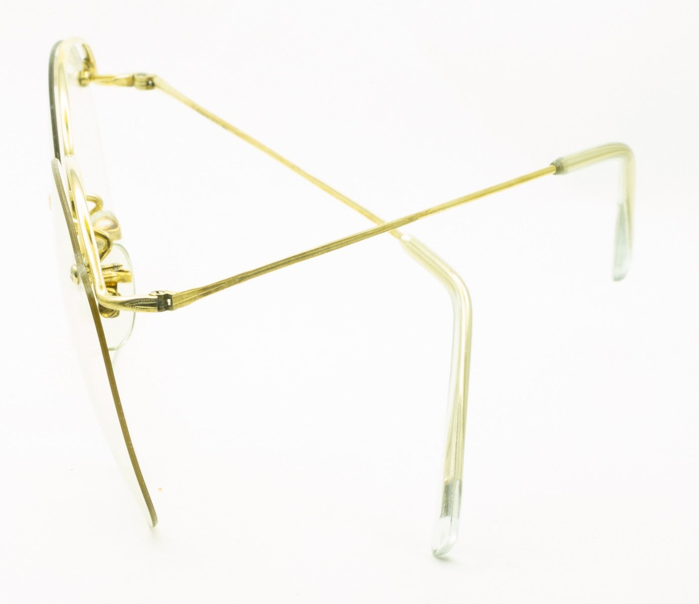 SAVILE ROW ENGLAND Rimway Gold 53x19mm Eyewear FRAMES RX Optical Eyeglasses -NOS