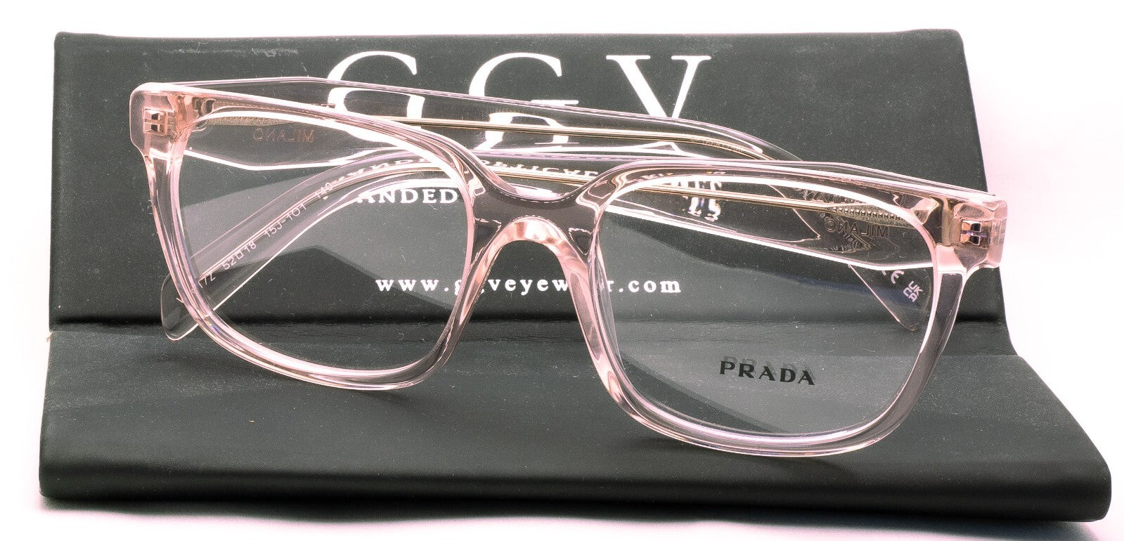 PRADA VPR 17Z 15J-1O1 52mm Eyewear FRAMES RX Optical Eyeglasses Glasses NewItaly