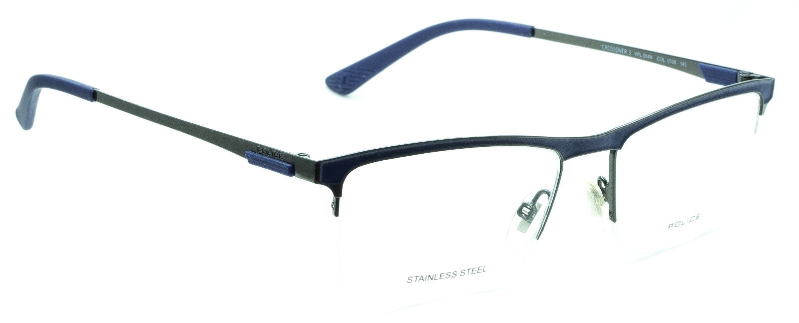 POLICE CROSSOVER 3 VPL564N COL. 0568 54mm Eyewear FRAMES RX Optical - New Italy
