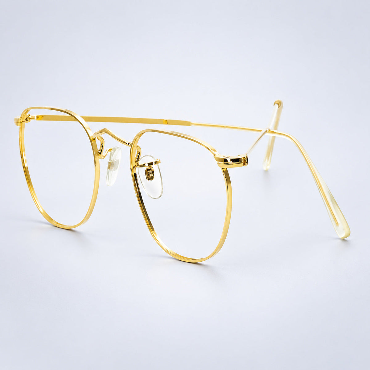 B.O.I.C. (SAVILE ROW) ENGLAND Fairway Gold 47x20mm PANTO Quadra RX Optical NOS