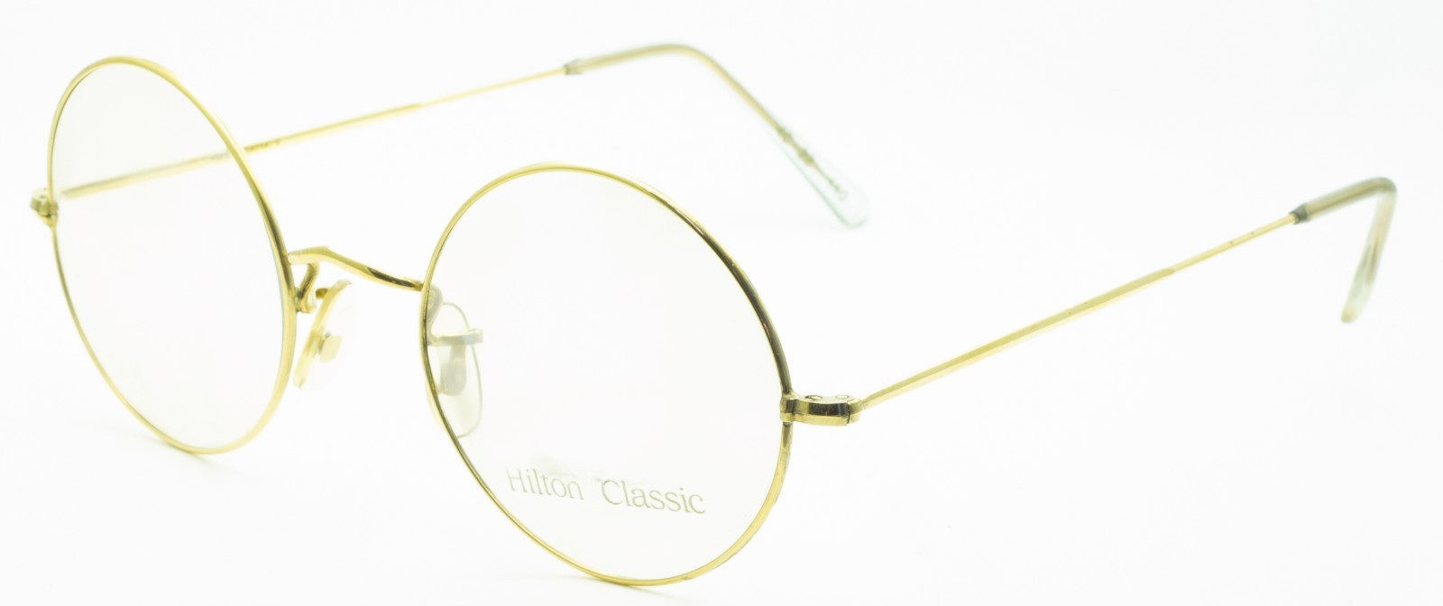 Hilton Classic 2 (SAVILE ROW) Round Gold 48x22mm FRAMES RX Optical Glasses - NOS